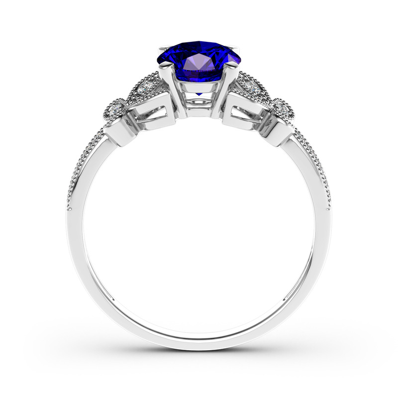 Jeulia Verlobungsring Gold 750/585/416 Platinum Moissanite Schmetterling Rundschliff Personalisierter Schmuck