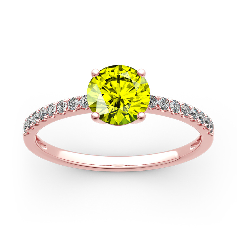 Jeulia Rundschliff Sterling Silber Ring