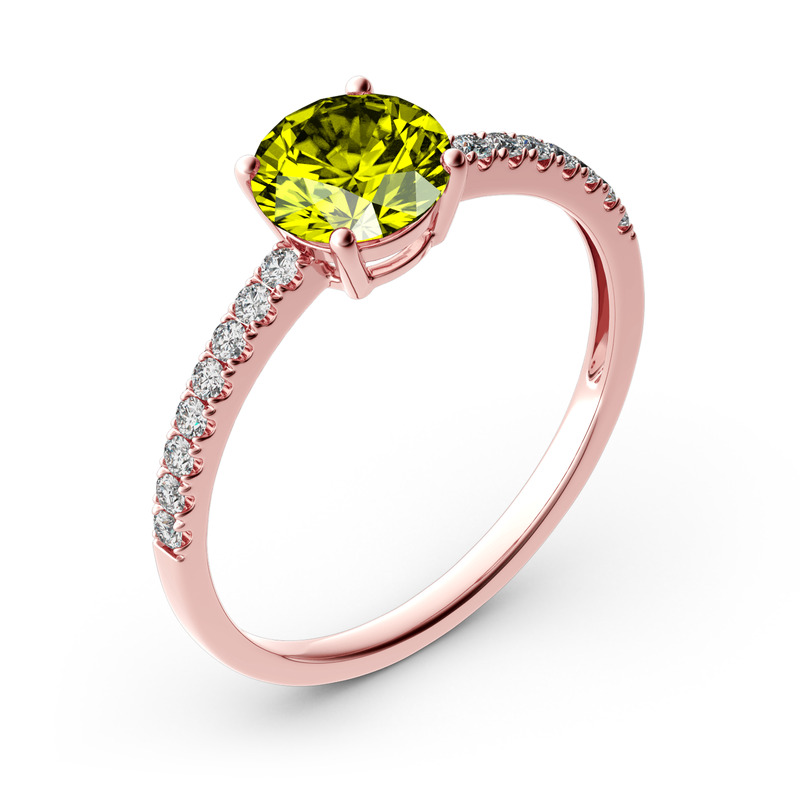 Jeulia Rundschliff Sterling Silber Ring