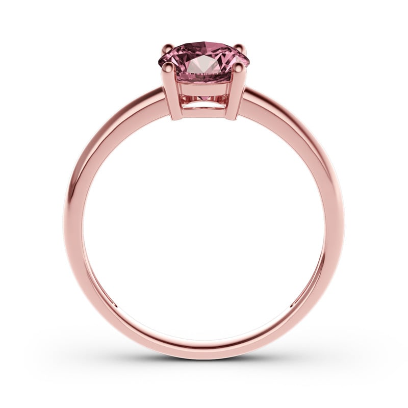 Jeulia Anello Solitario Taglio Rotondo Argento Sterling