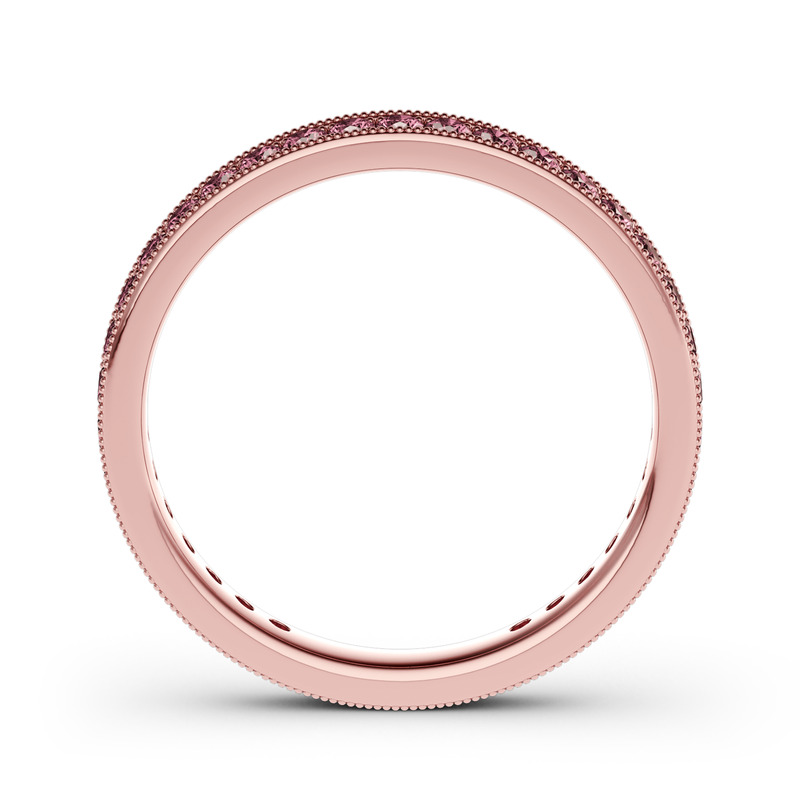 Jeulia Anillo de eternidad fino para mujer de plata de ley