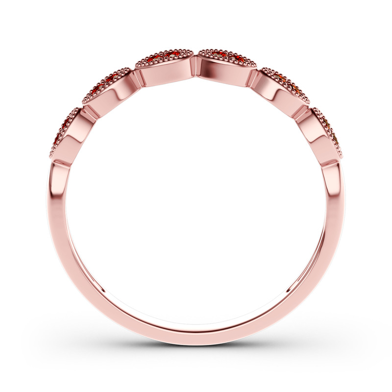 Jeulia Moissanite Milgrain Vintage Banda 10K/14K/18K Oro Platino