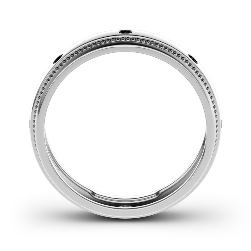 Jeulia Sterling Silver Men's Band
