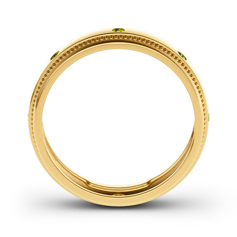 Jeulia Anillo 10K/14K/18K Oro Para Hombre En Oro