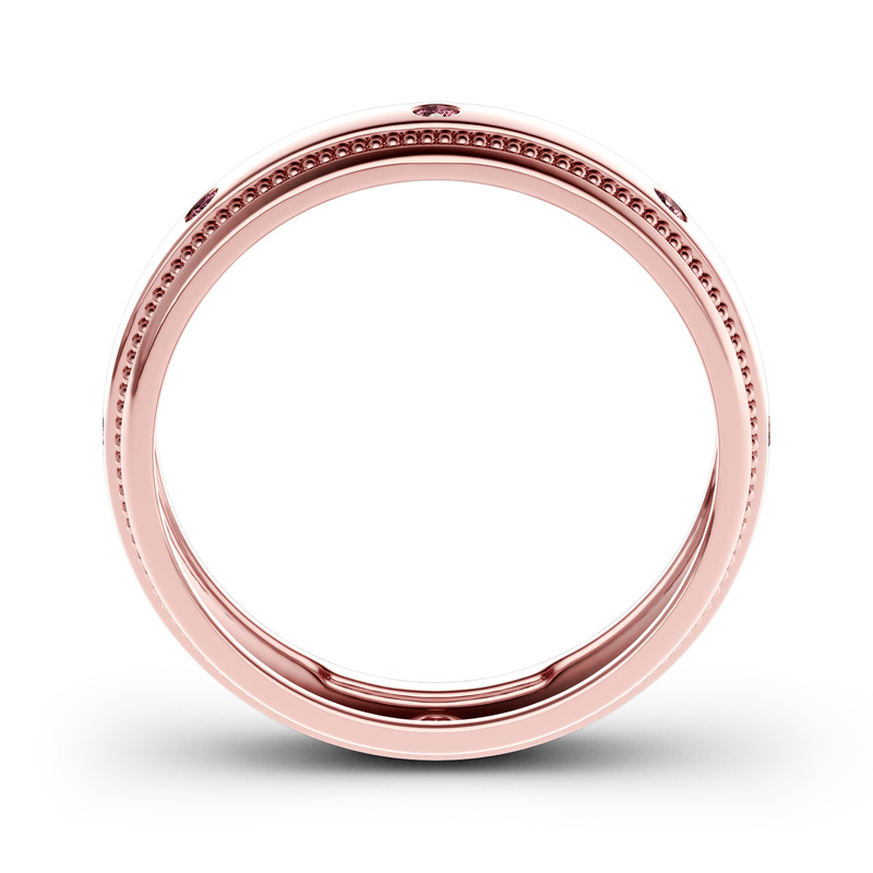 Jeulia 10K/14K/18K Gold Platinum Men's Band