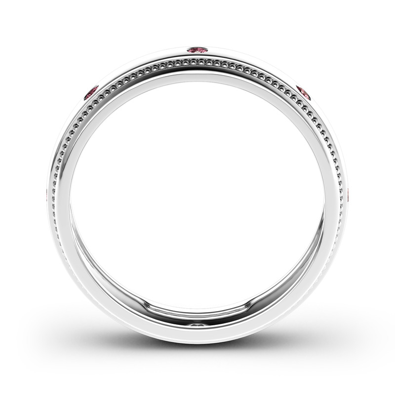 Jeulia 10K/14K/18K Gold Platinum Men's Band