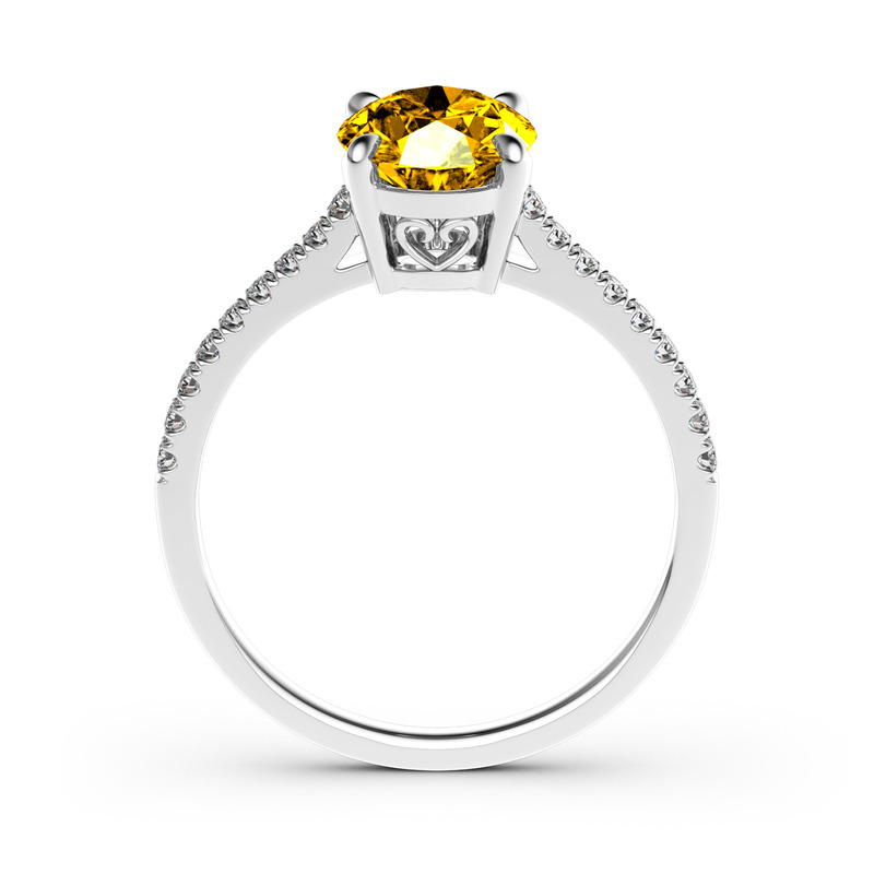 Jeulia 10K/14K/18K Gold Platinum Oval Cut Ring