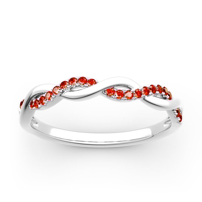 Jeulia Fedine Fidanzamento Intrecciato Con 10K/14K/18K Oro Platino