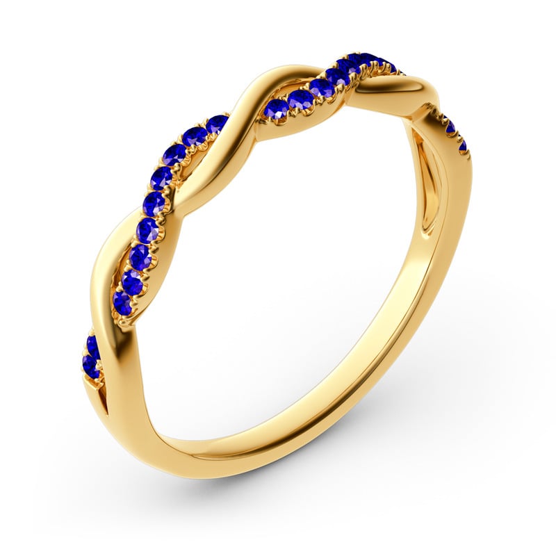 Jeulia Fedine Fidanzamento Intrecciato Con 10K/14K/18K Oro Platino