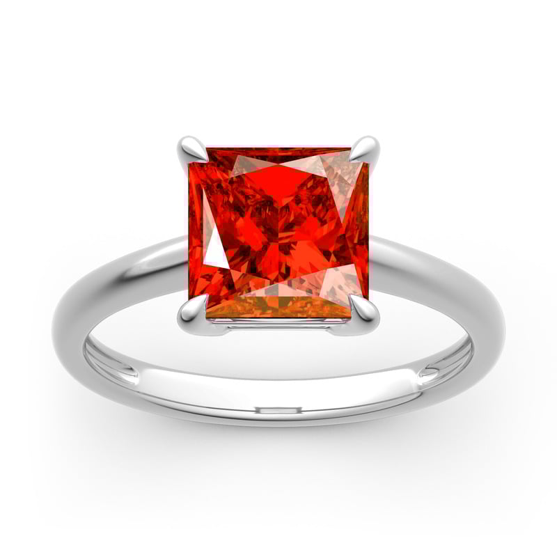 Anello Unique In Oro Bianco Con Zaffiro Rosa E Diamanti – Pisa 1940 - Foto 4