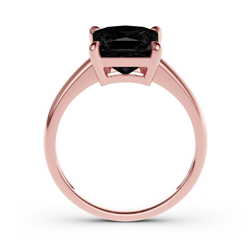 Jeulia Anello Solitario Taglio Princess Argento Sterling