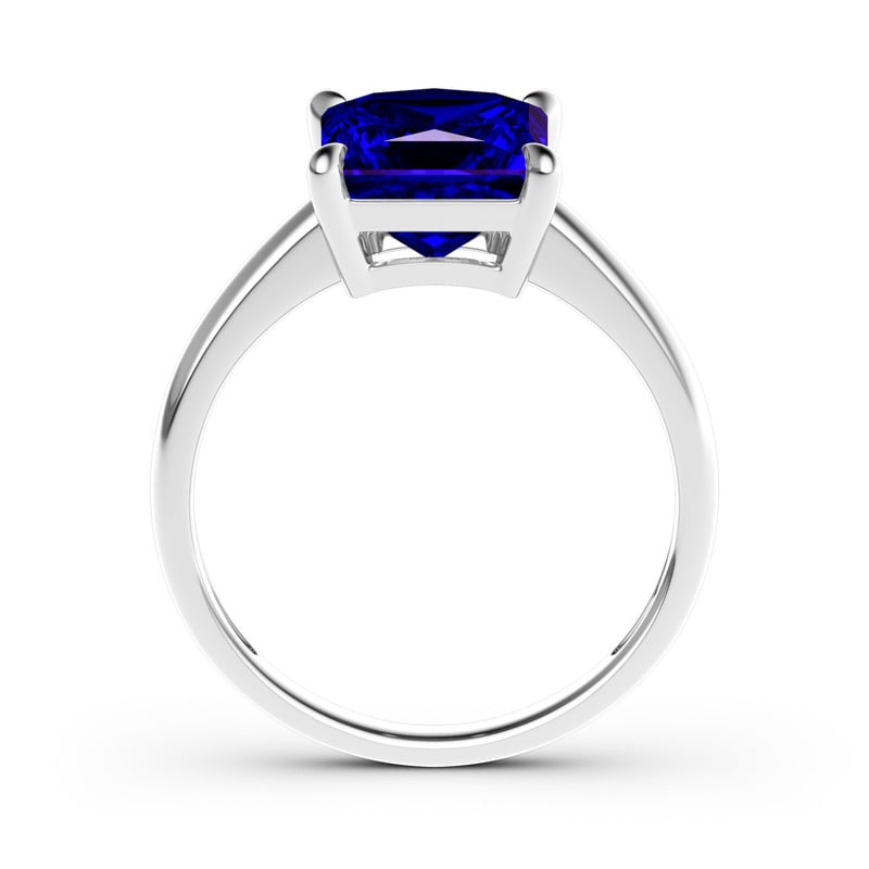 Jeulia Anello Solitario Con 10K/14K/18K Oro Platino Taglio Princess