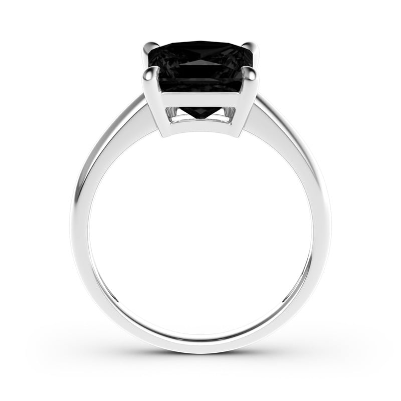 Jeulia Anello Solitario Con 10K/14K/18K Oro Platino Taglio Princess