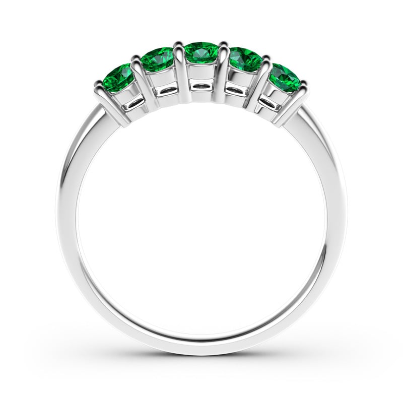 Jeulia Fedine 10K/14K/18K Oro Platino Fidanzamento Con Cinque Pietre In Moissanite