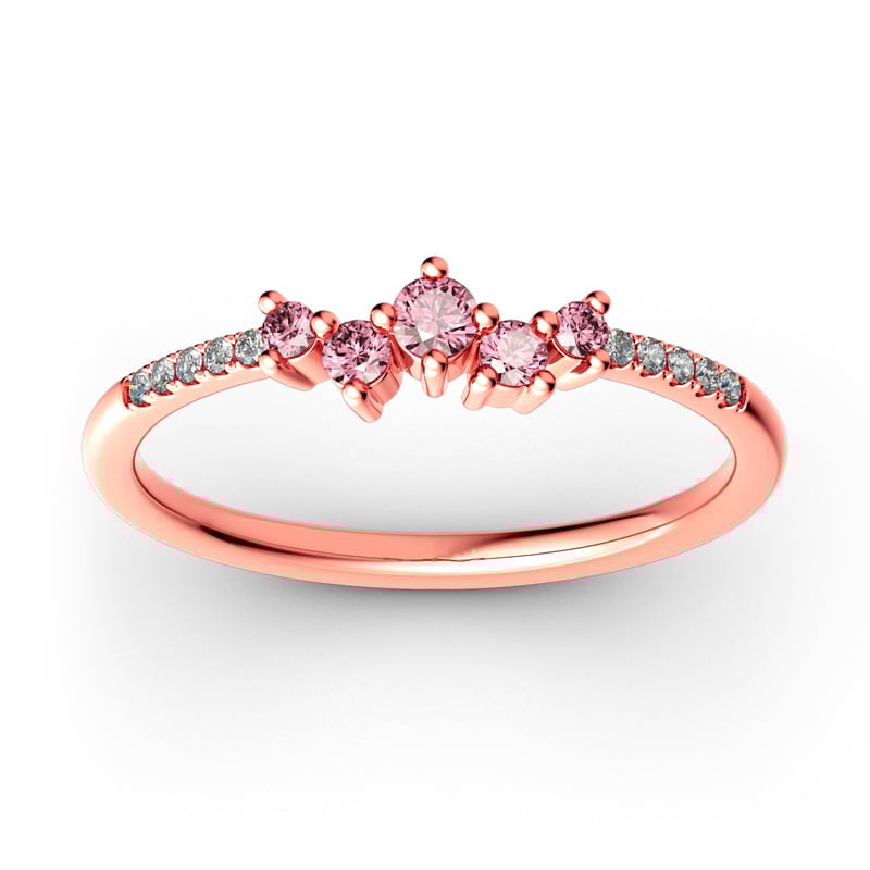 Jeulia Stackable Cluster Sterling Silver Ring Jeulia Jewelry