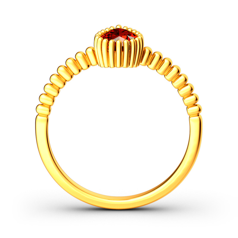 Jeulia Bague Perlée en Argent Sterling Coupe Poire