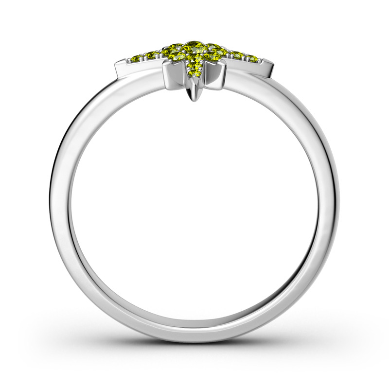 Jeulia Bague Etoile Empliable en Argent Sterling