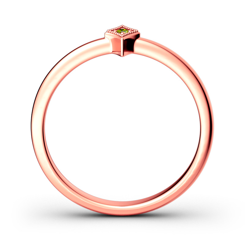 Jeulia Impilabile Rombo Anello In Argento Sterling