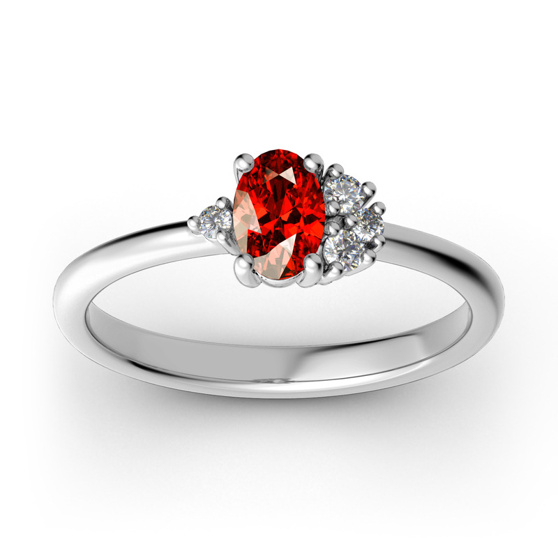 Jeulia Impilabile Anello A Grappolo In Argento Sterling Jeulia - Main Image