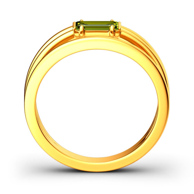 Jeulia Anello Impilabile Taglio Smeraldo In Argento Sterling