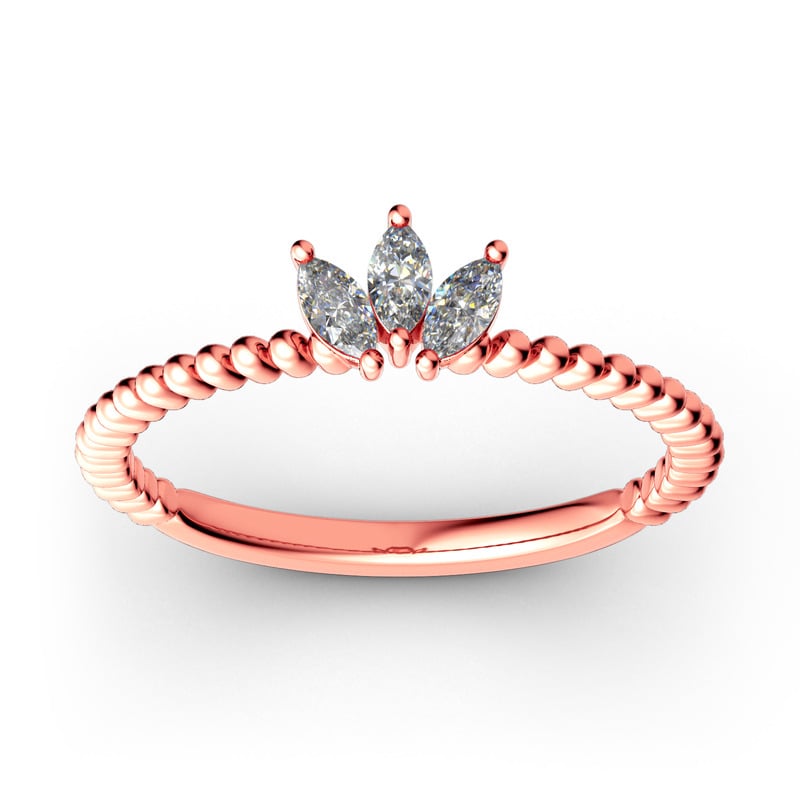 Jeulia Stackable Bead Sterling Silver Ring