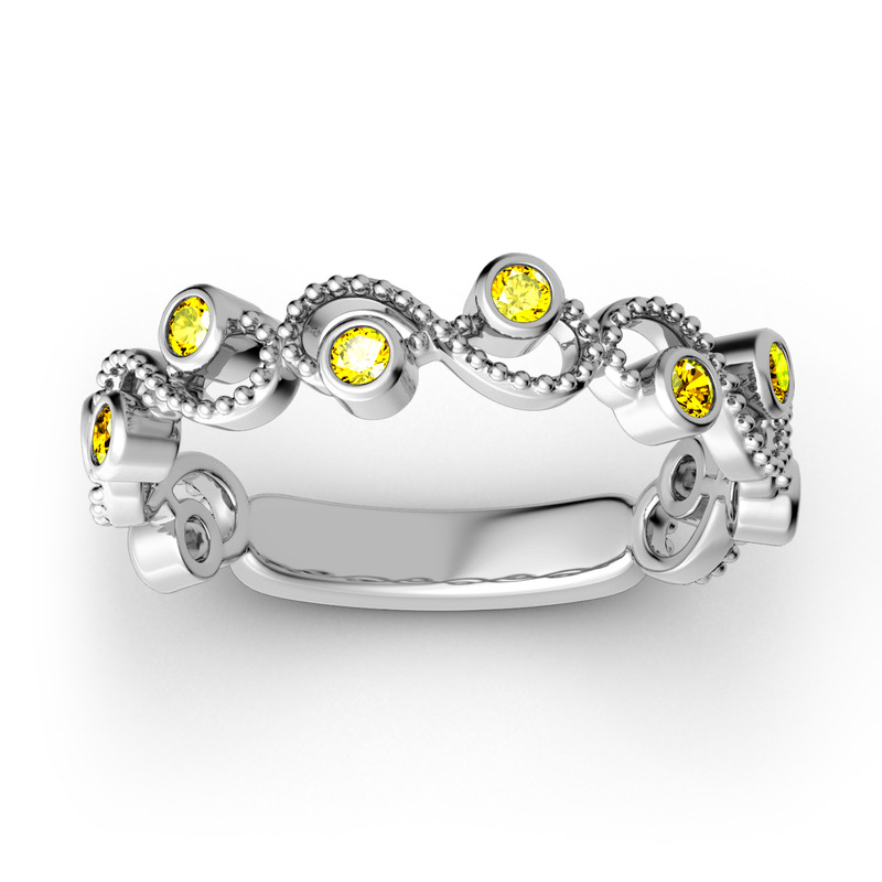 Jeulia Anillo Entrelazado Miigrain En Plata De Ley