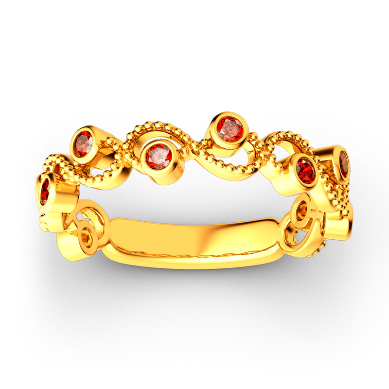 Jeulia Milgrain Intrecciato Anello In Argento Sterling