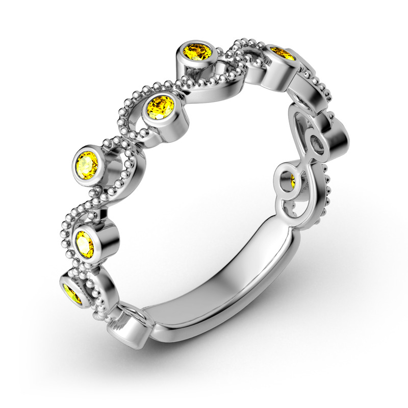 Jeulia Anillo Entrelazado Miigrain En Plata De Ley