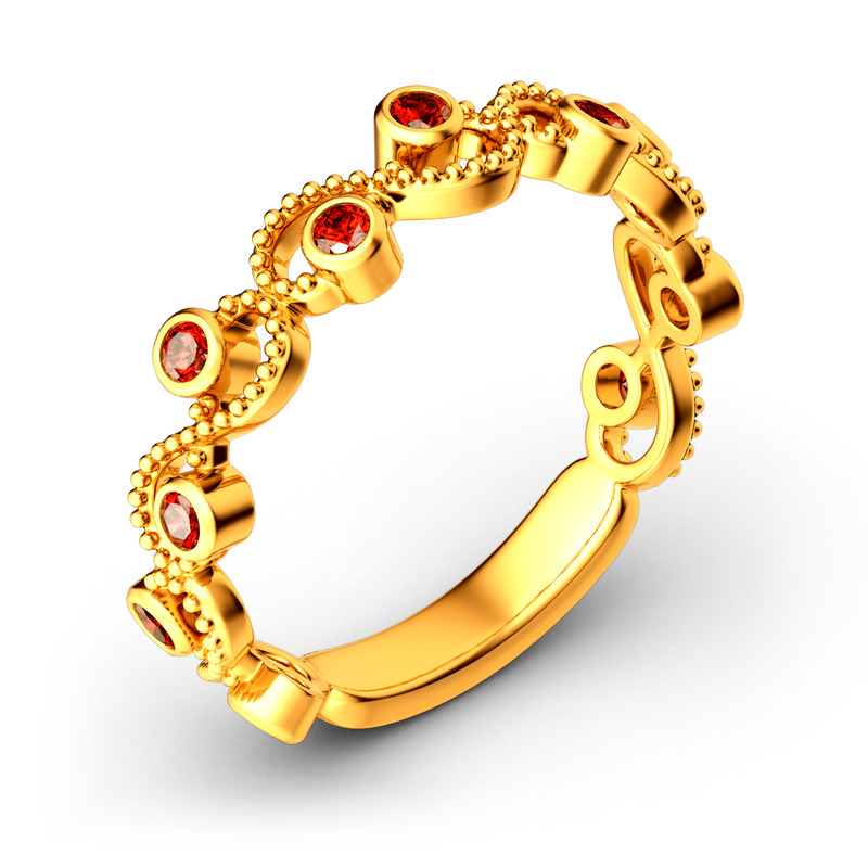 Jeulia Milgrain Intrecciato Anello In Argento Sterling