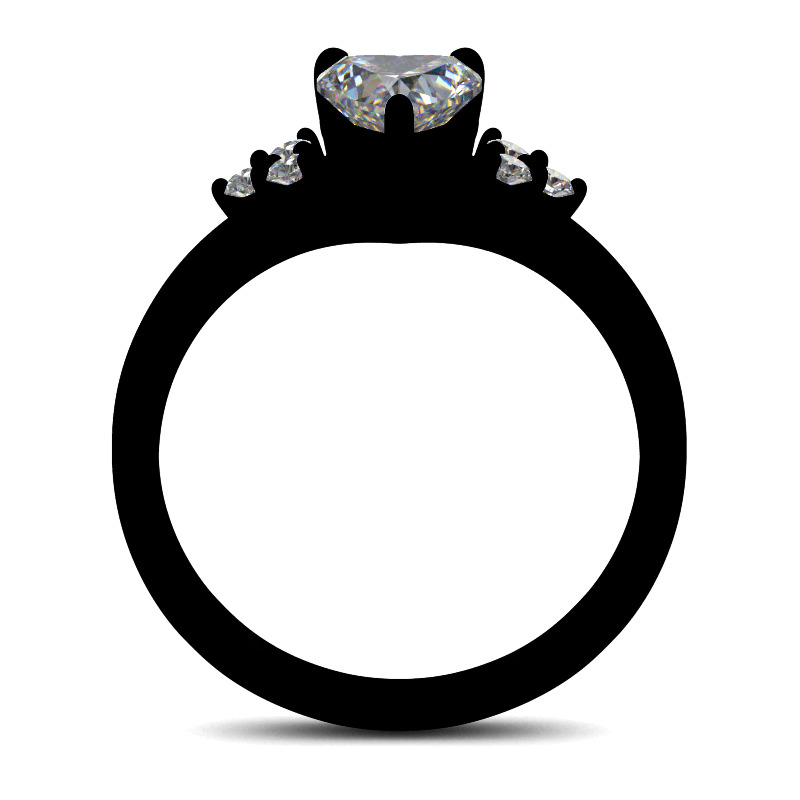 Jeulia Classic Heart Cut Sterling Silver Ring