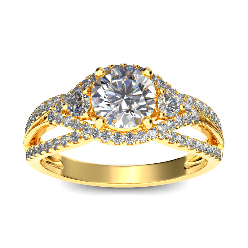 Fede Nuziale AAA 2,65 Ct Diamante Nero Taglio Tondo E Argento - Foto 8