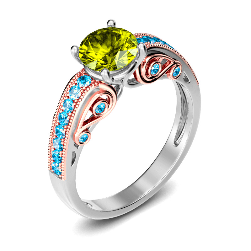 Jeulia Vintage Round Cut Sterling Silver Ring Jeulia Vintage Round Cut Sterling Silver Ring