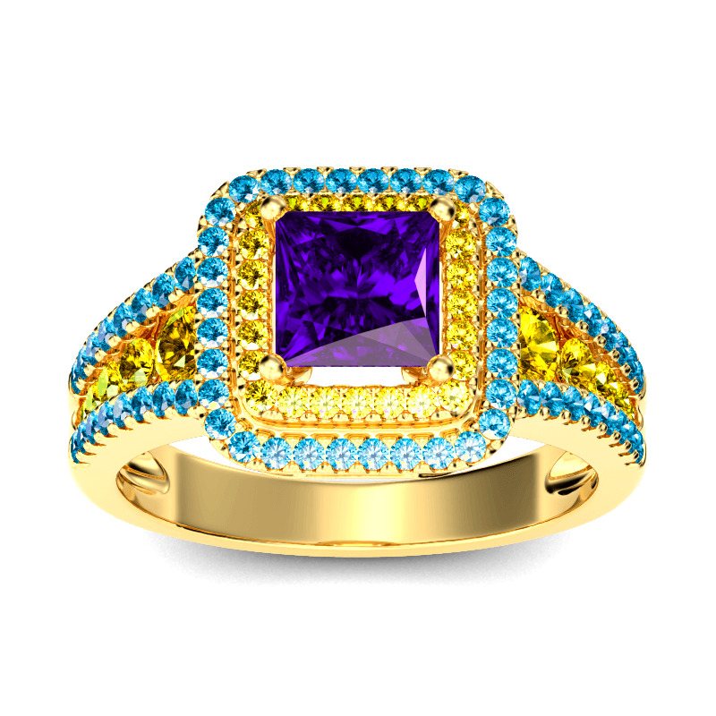 Jeulia halo princess cut discount