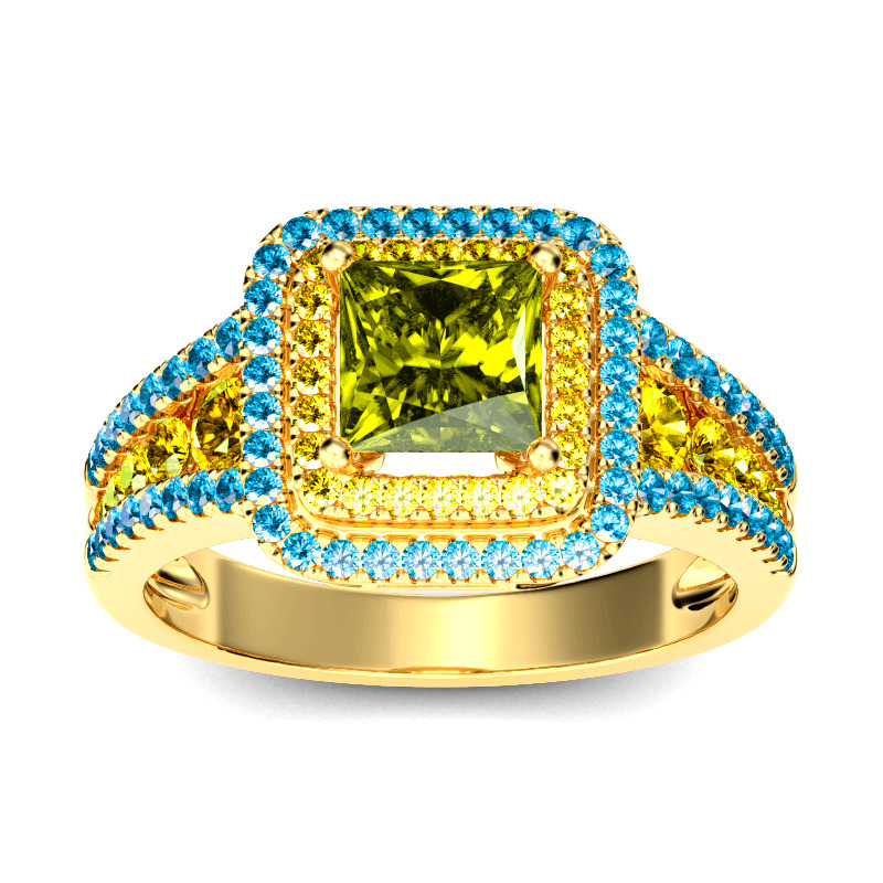Jeulia halo princess cut discount