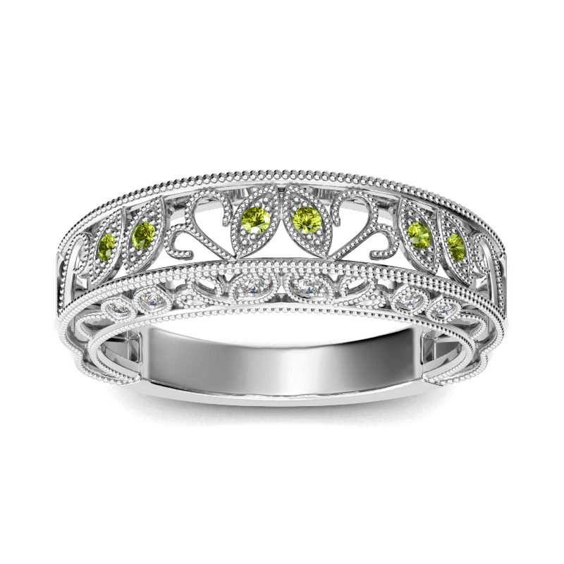 Jeulia Bague Femme Feuille Vintage en Argent Sterling Jeulia Jewelry