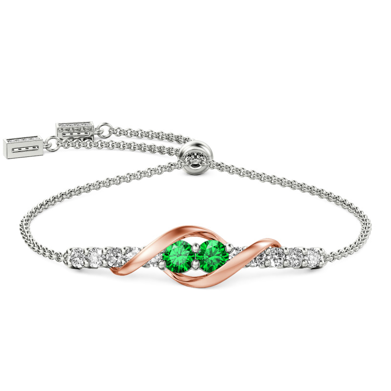 Jeulia Classic Never Apart Custom Bracelet
