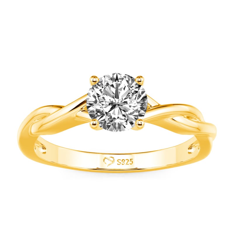 Jeulia Bague de Fiançaillon Diamant de Laboratoire Or 10K/14K/18K Platine