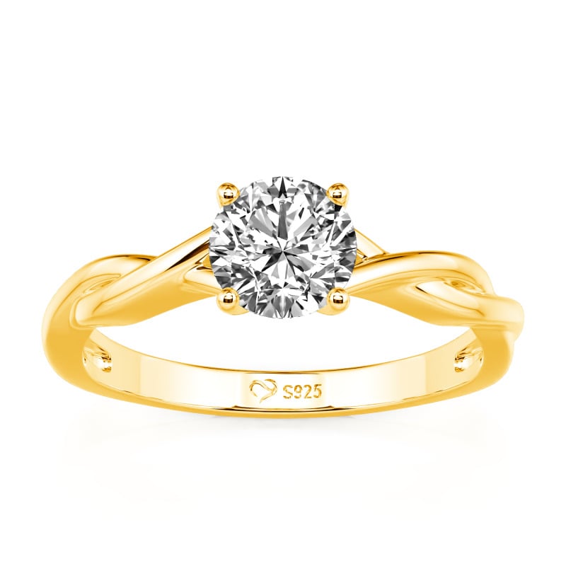 Jeulia Bague de Fiançaillon Diamant de Laboratoire Or 10K/14K/18K Platine