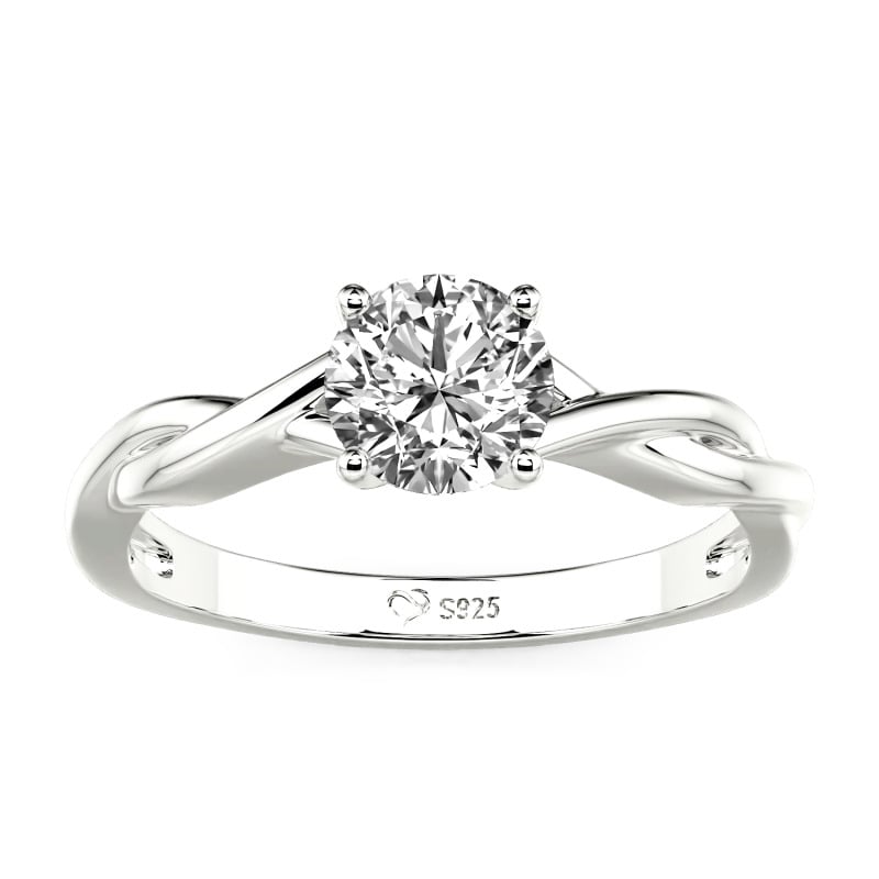 Jeulia Anillo de Compromiso Diamante Cultivado en Laboratorio Oro 10K/14K/18K Platino