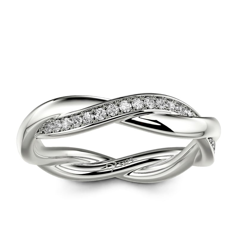 Jeulia Custom "Interweaving of Love" Women's Wedding Ring