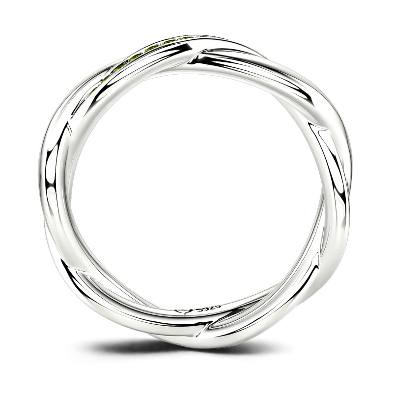 Jeulia 10K/14K/18K Gold Platinum Interweaving of Love Women's Band