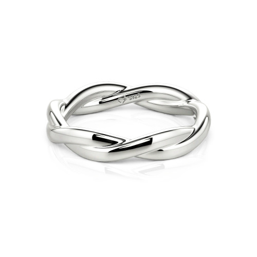 Jeulia Simple Twist Custom Men's Wedding Ring