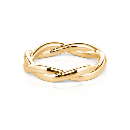 Jeulia Simple Twist Custom Men's Wedding Ring