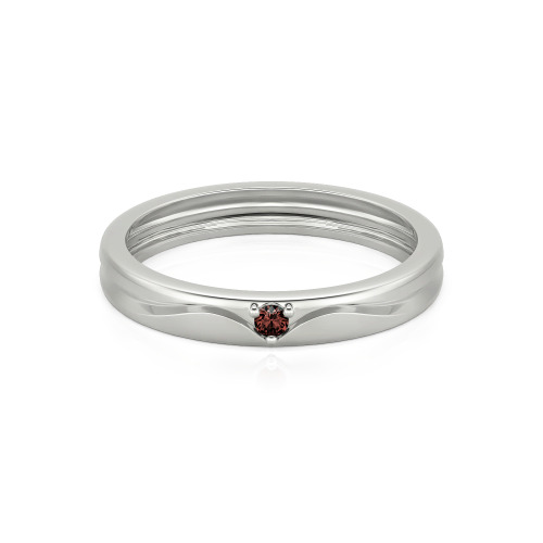 Jeulia Simple Custom Men's Wedding Band with Wavy Lines Design