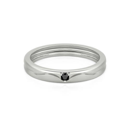 Jeulia Simple Custom Men's Wedding Band with Wavy Lines Design