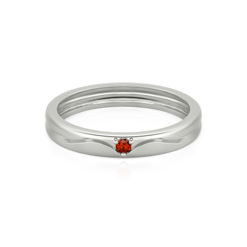 Jeulia Simple Custom Men's Wedding Band with Wavy Lines Design
