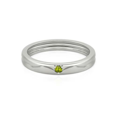 Jeulia Simple Custom Men's Wedding Band with Wavy Lines Design