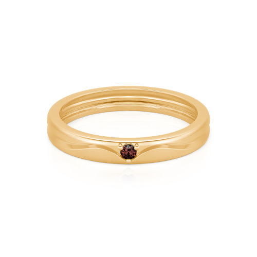Jeulia Simple Custom Men's Wedding Band with Wavy Lines Design