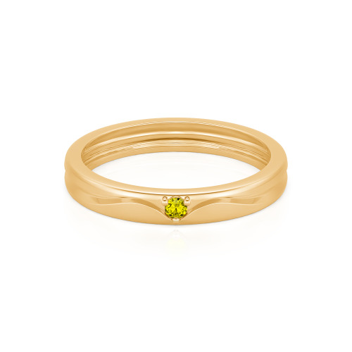 Jeulia Simple Custom Men's Wedding Band with Wavy Lines Design