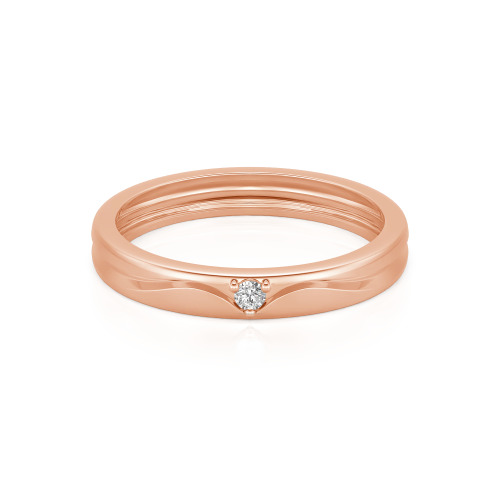 Jeulia Simple Custom Men's Wedding Band with Wavy Lines Design